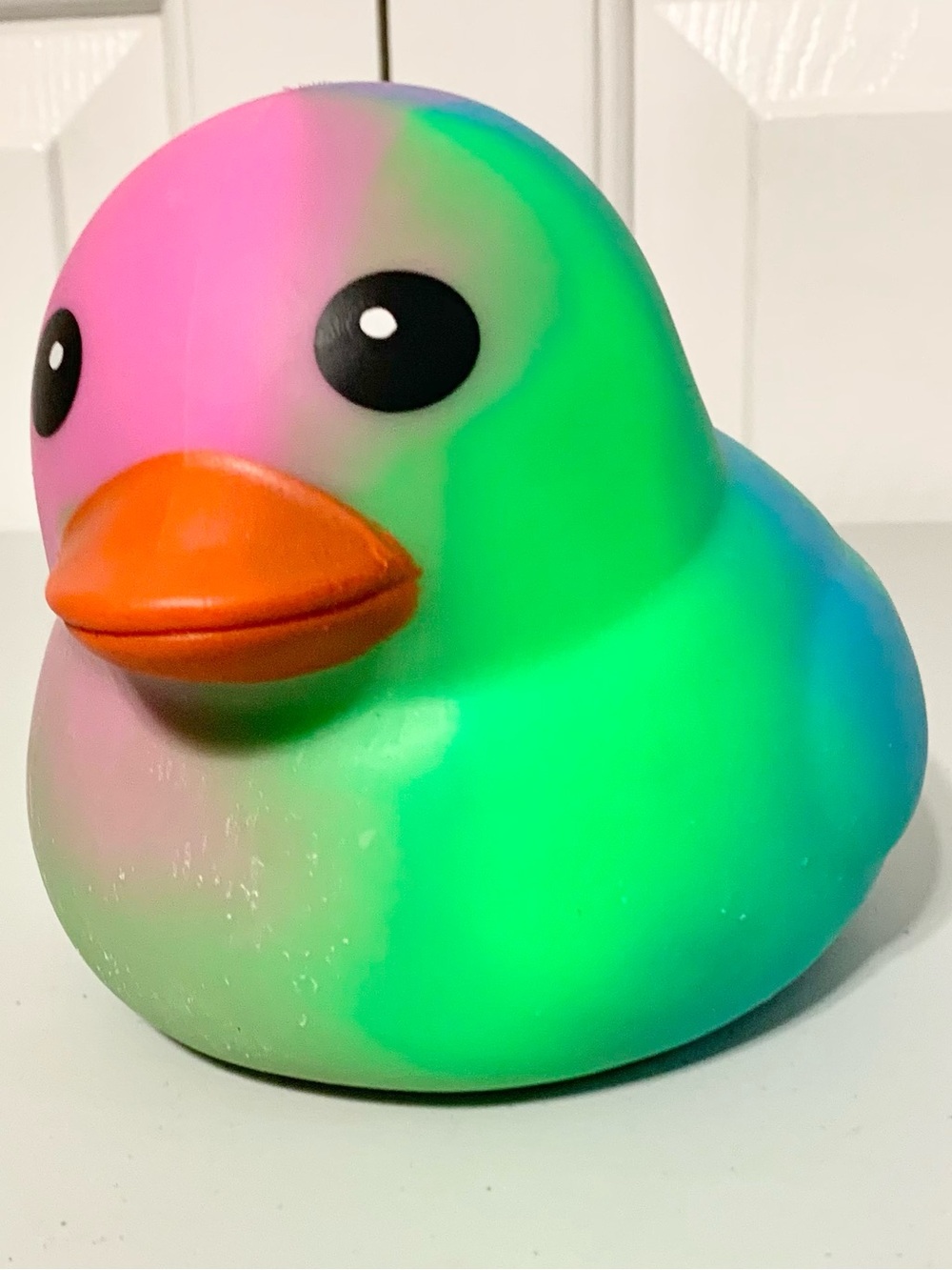 Squeezy Duck Neon Tie Dye Squishy NEW
